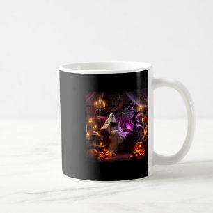Spooky Bookish Haunted Halloween Vintage Bookstore Coffee Mug