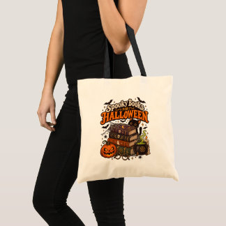Spooky Books for Halloween – Vintage Gothic Tote Bag