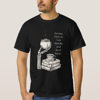 Spooky & Books: Witchy Skeleton Hand Cauldron T-Shirt