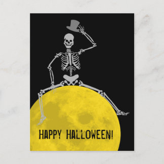 Spooky BOOO from the Moon! Postcard