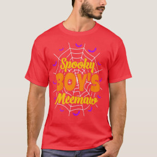 Spooky Boy's Meemaw Mum Spooky Halloween Costume 1 T-Shirt