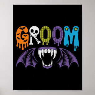 Spooky Bride And Groom Halloween Wedding Love 1 Poster