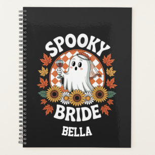 Spooky Bride Ghost Halloween Personalised  Planner