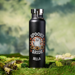 Spooky Bride Ghost Halloween Personalised  Water Bottle