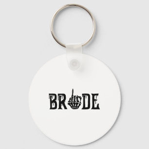 Spooky Bride Groom Gothic Halloween Wedding Matchi Key Ring