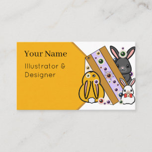 Spooky Bunny Sando - Japanese Eyeball Club Sandwic Business Card
