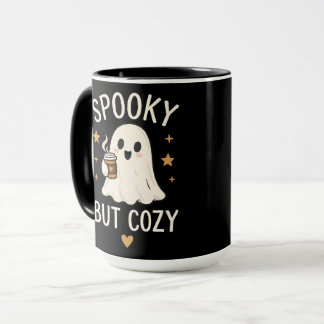 Spooky But Cosy Ghost Halloween Pattern Coffee Mug