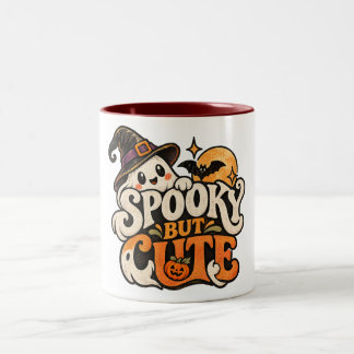 Spooky But Cute Ghost Witch Cosy Halloween Mug