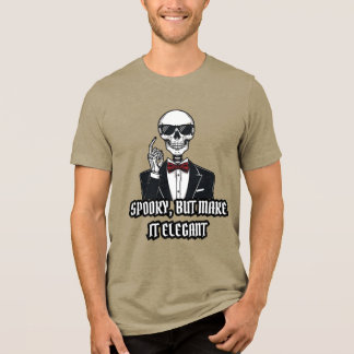 Spooky But Make It Elegant – Classy Halloween Skel Tri-Blend Shirt