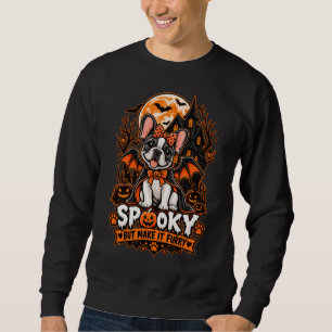 Spooky But Make It Furry French Bulldog Halloween Sweatshirt