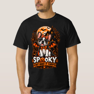 Spooky But Make It Furry French Bulldog Halloween T-Shirt