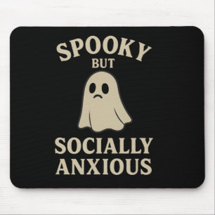 Spooky But Socially Anxious Mouse Mat