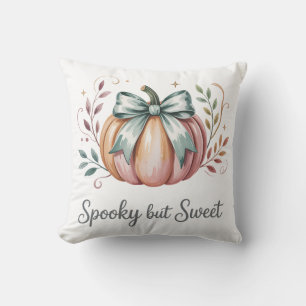 Spooky but Sweet Pastel Pumpkin Cushion