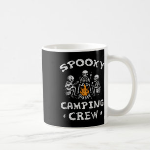 Spooky Camping Crew Halloween Camping Skeleton Cam Coffee Mug