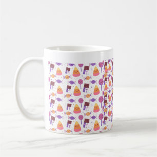 Spooky Candy Kawaii Halloween Pattern Art Coffee Mug