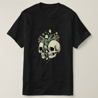 Spooky Candy Skull Halloween T-Shirt