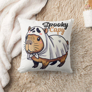 Spooky Capy Cute Halloween Cushion