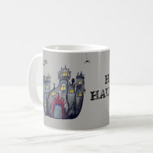 Spooky Castlen Halloween Custom Mug