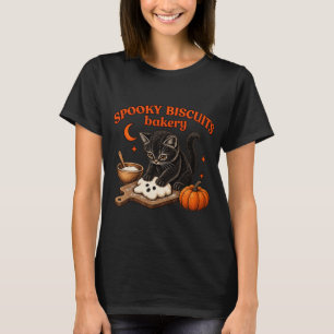 Spooky Cat Baking Cookies T-Shirt
