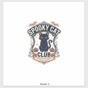 Spooky Cat Club Cat Halloween Spooky Cat Vintage V