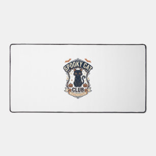Spooky Cat Club Cat Halloween Spooky Cat Vintage V Desk Mat
