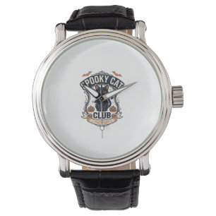 Spooky Cat Club Cat Halloween Spooky Cat Vintage V Watch