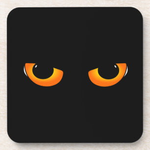 Spooky Cat Eyes Coaster