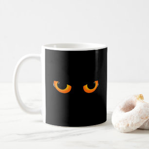 Spooky Cat Eyes Coffee Mug