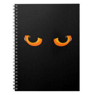 Spooky Cat Eyes Notebook
