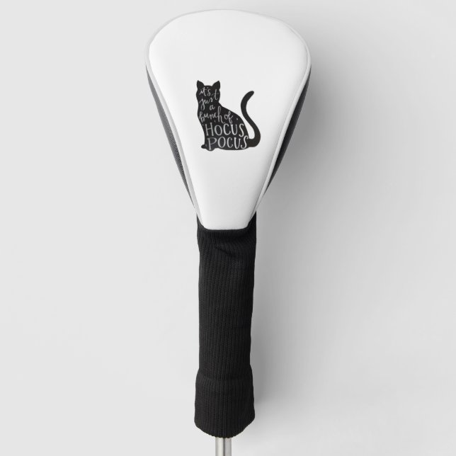 Spooky cat   golf head cover (Front)