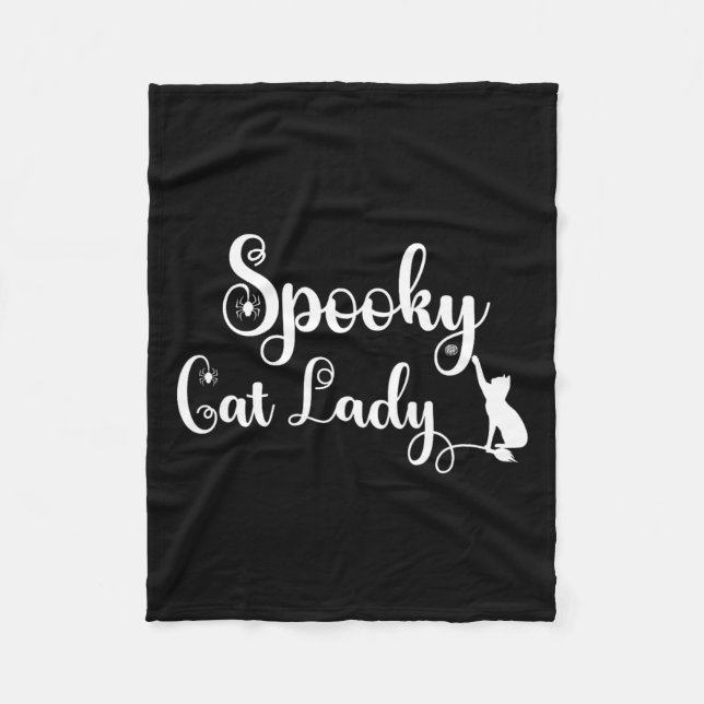 Spooky Cat Mum Shirt  Fleece Blanket (Front)