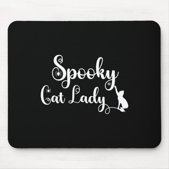 Spooky Cat Mum Shirt  Mouse Mat (Front)