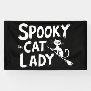 Spooky Cat Mum Spooky Cat Lady Halloween Cat Mum  Banner