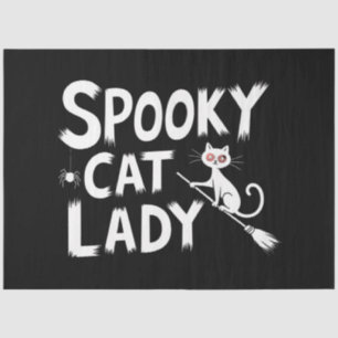 Spooky Cat Mum Spooky Cat Lady Halloween Cat Mum  Tissue Paper
