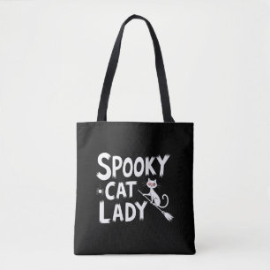 Spooky Cat Mum Spooky Cat Lady Halloween Cat Mum  Tote Bag