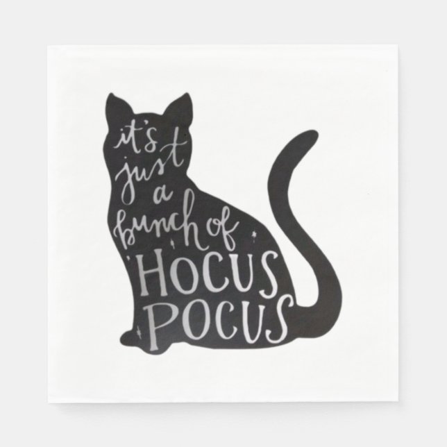 Spooky cat   napkin (Front)