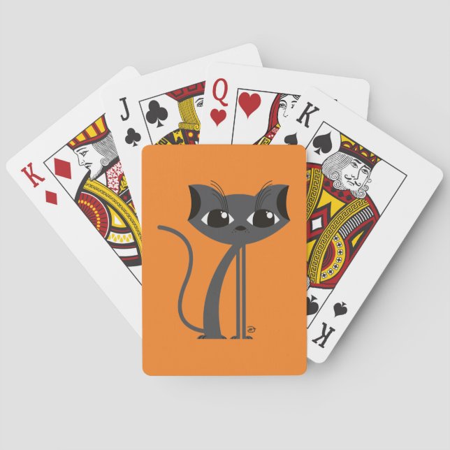Spooky Cat - Playing Cards (Back)