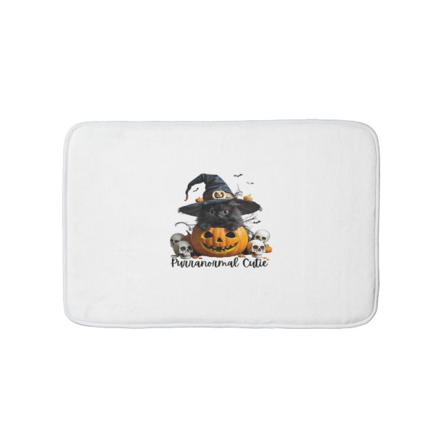 Spooky Cat Social Club PNG - Cute Kitten Classic T Bath Mat (Front)