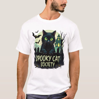 Spooky Cat Society - Halloween T-Shirt
