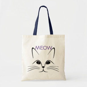 Spooky cat tote bag