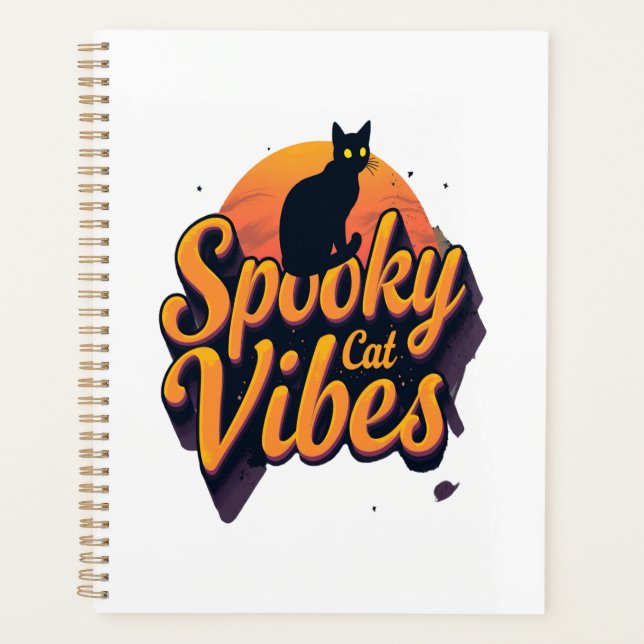 Spooky Cat Vibes 2 Planner (Front)