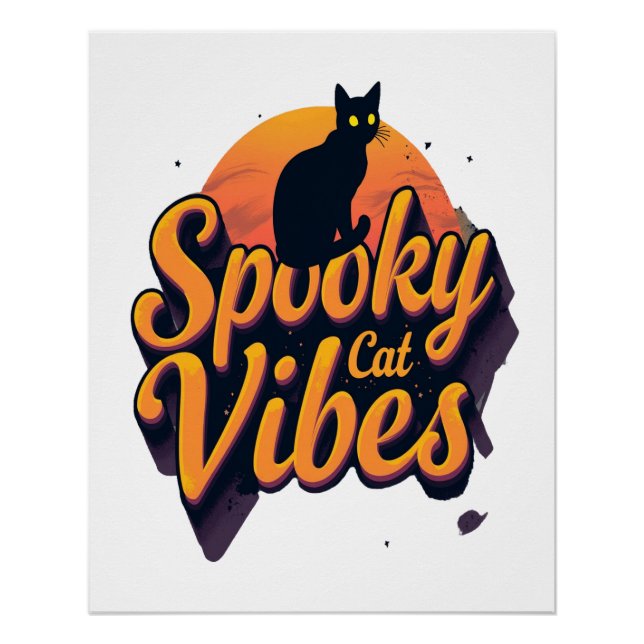 Spooky Cat Vibes 2 Poster (Front)