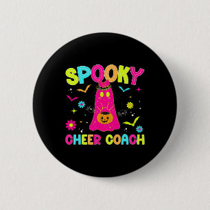 Spooky Cheer Coach Halloween Cheerleading Coach Pr 6 Cm Round Badge