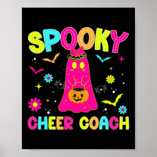 Spooky Cheer Coach Halloween Cheerleading Coach Pr Poster