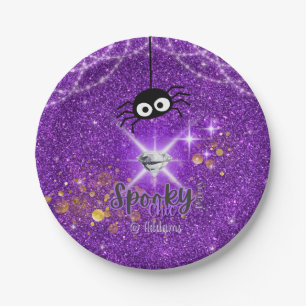 Spooky Chic Halloween Party Paper Plate