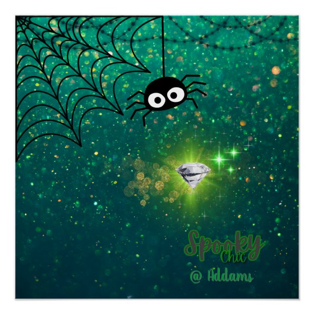 Spooky Chic Halloween Party Poster (Front)