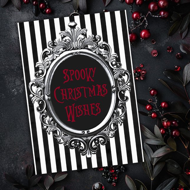Spooky Christmas Wishes Christmas Card (Creator Uploaded)