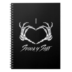Spooky Classic - Skeleton Hands Heart Notebook