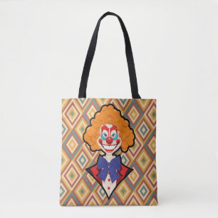 Spooky Clown Retro Halloween Creepy Carnival Tote Bag