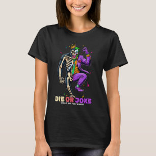 Spooky Clown Skeleton King with Crown for Spooky H T-Shirt